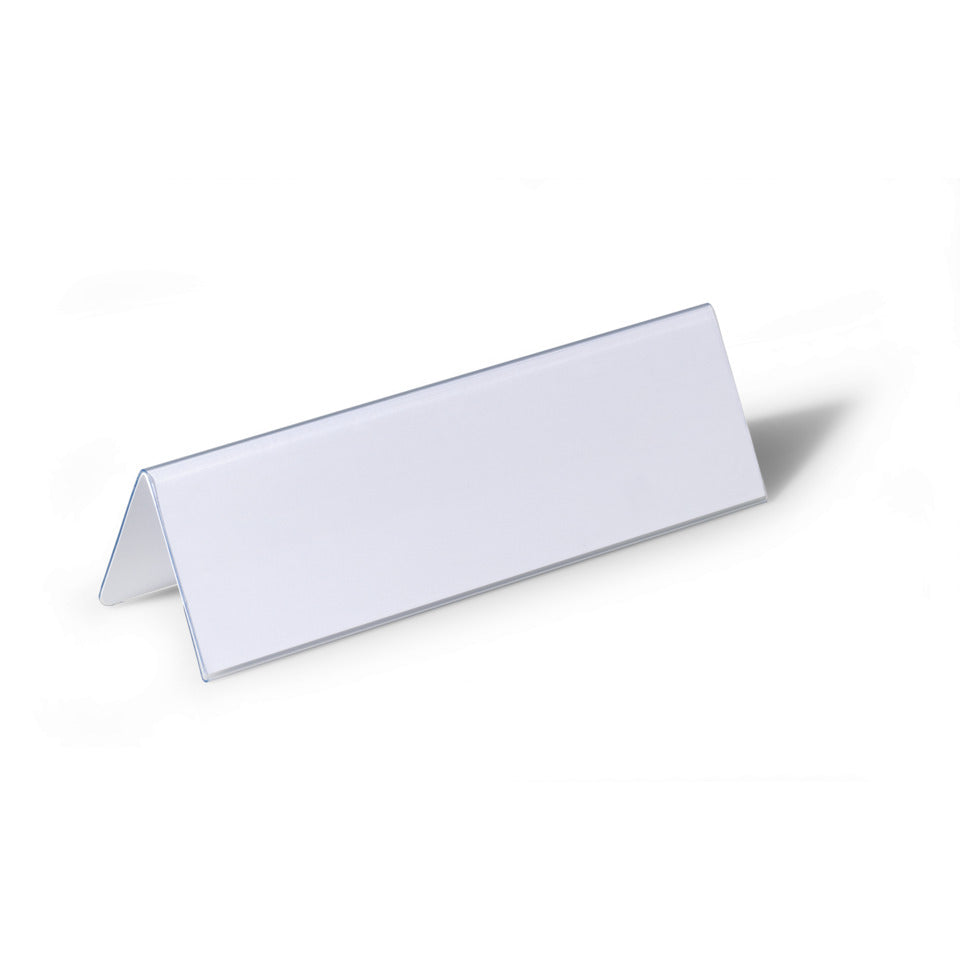 Tischnamensschild, 122x210mm, 25 Stück, transparent DURABLE 8052 19 DURABLE 8052 19 122x210mm