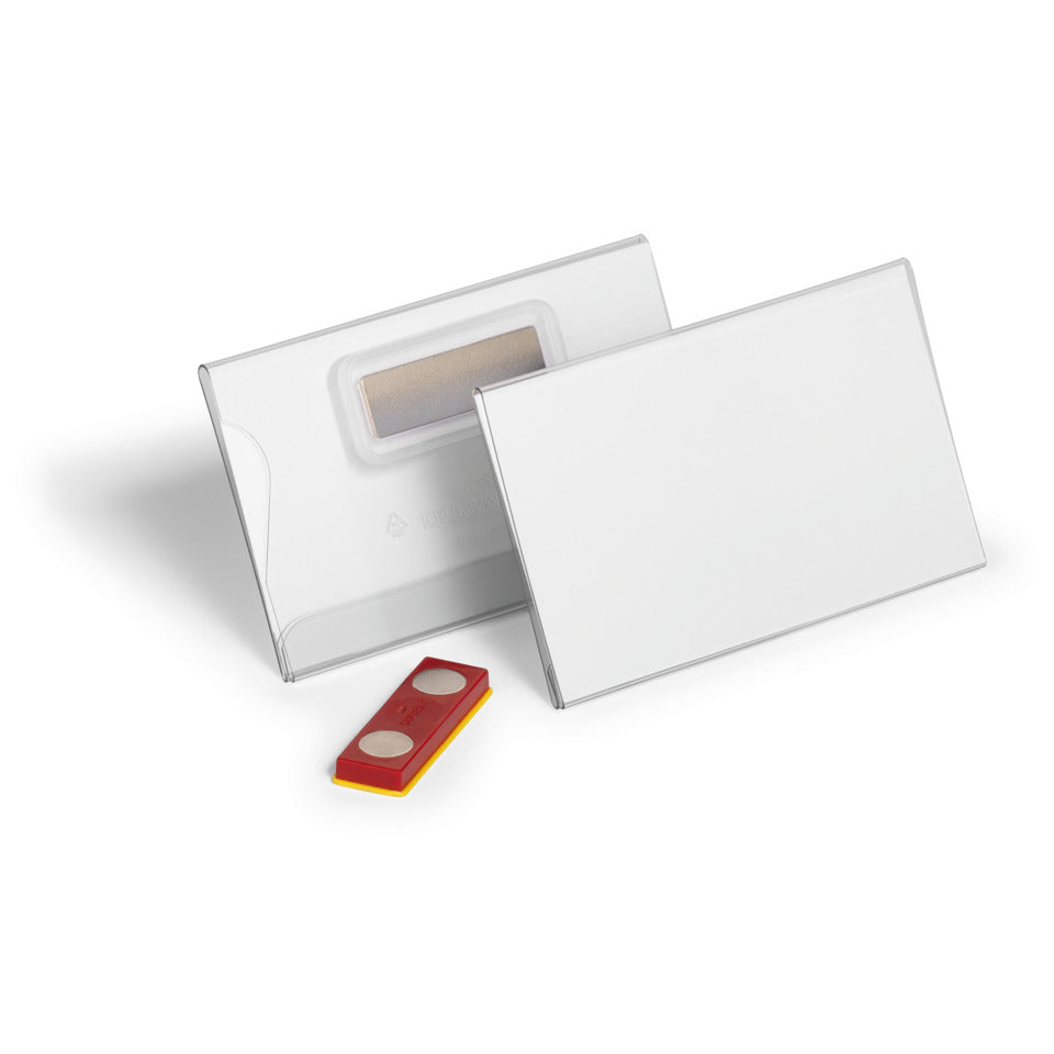 Namensschild, Magnet, Kunststoff, transparent, 90 x 54 mm, 25 Stück DURABLE 8244 19 DURABLE 8244 19 54x90mm