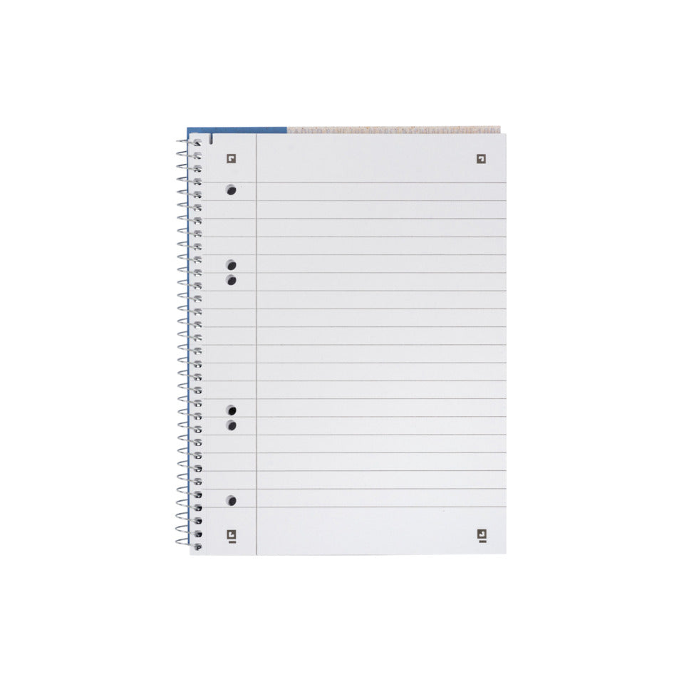 Collegeblock, A5+, 80 Blatt, liniert, 6-fach gelocht, blau OXFORD 400159376 OXFORD 400159376 Recycling