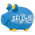 Sparschwein klein "Skiurlaub", 12,5 x 9 x 9 cm, Keramik KCG 10034734 KCG 101814/10034734 Skiurlaub