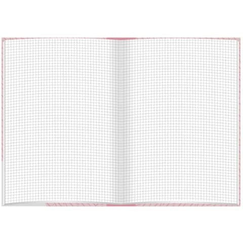 Notizbuch Rosé - A5, kariert, 96 Blatt