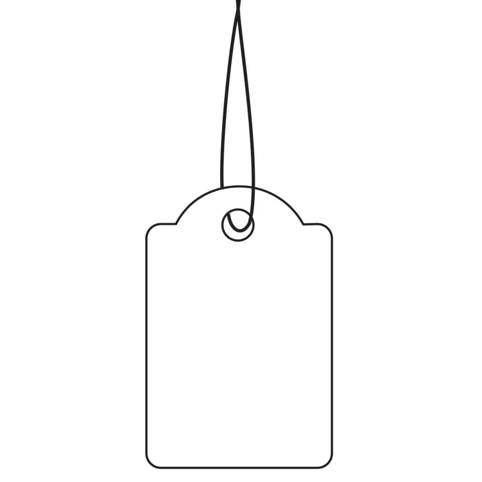 Hängeetiketten mit rotem Faden, 25x38mm, 1000 Stück HERMA 6915 HERMA 6915 m. rotem Faden 1000 St.