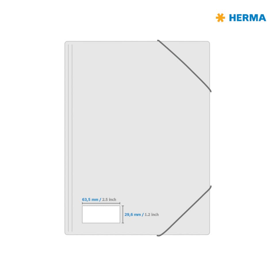 Neonetiketten permanent, 63,5x29,6mm, 540 Stück, leuchtgelb HERMA 5140 HERMA 5140  540 Stück permanent haftend