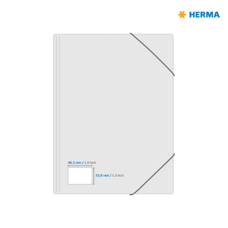 Etiketten Premium permanent, 48,3x33,8mm, 800 Stück, weiß HERMA 4200 HERMA 4200 SuperPrint 800 St permanent
