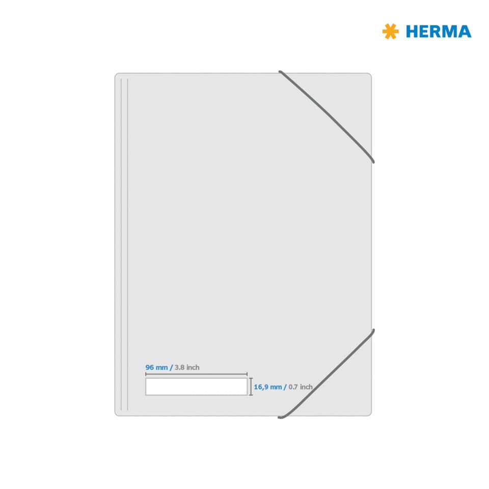 Etiketten ablösbar, 96x16,9mm, 800 Stück, weiß HERMA 4209 HERMA 4209  800 Stück ablösbar
