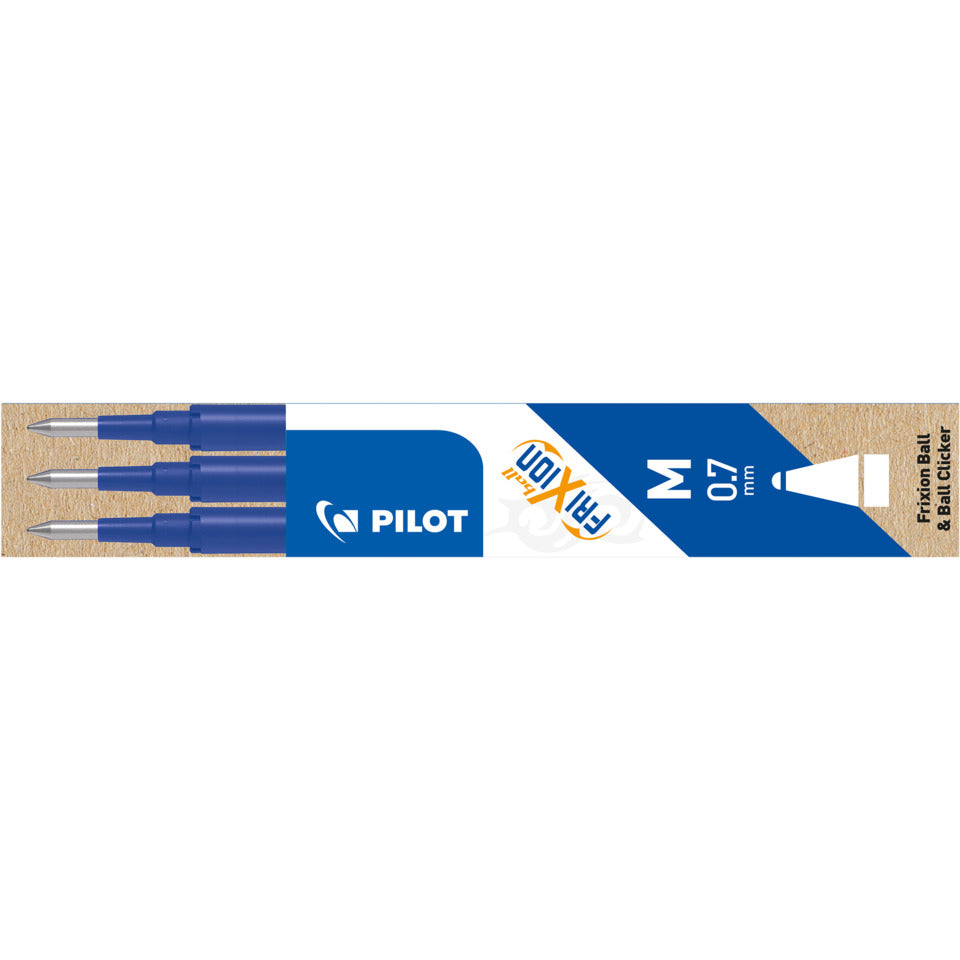 Tintenrollermine FriXion Ball/Clicker, 0,4mm, 3 Stück, blau PILOT BLS-FR7-L-S3 PILOT BLS-FR7-L-S3 2261003F