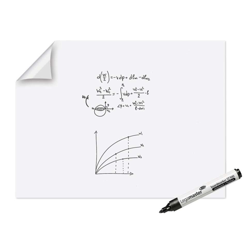 Whiteboardfolie 90x120cm weiß LEGAMASTER 7-159154