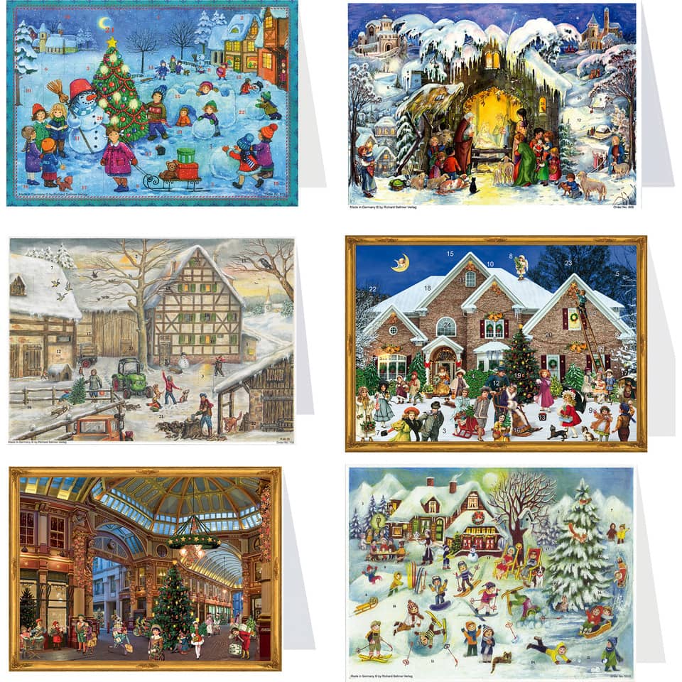 Adventskalenderkarte Querformat, im Display, sortiert  99999AK 99999AK im Display