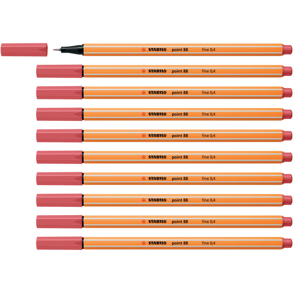 Fineliner point 88®, 0,4 mm, rostrot STABILO 88/47