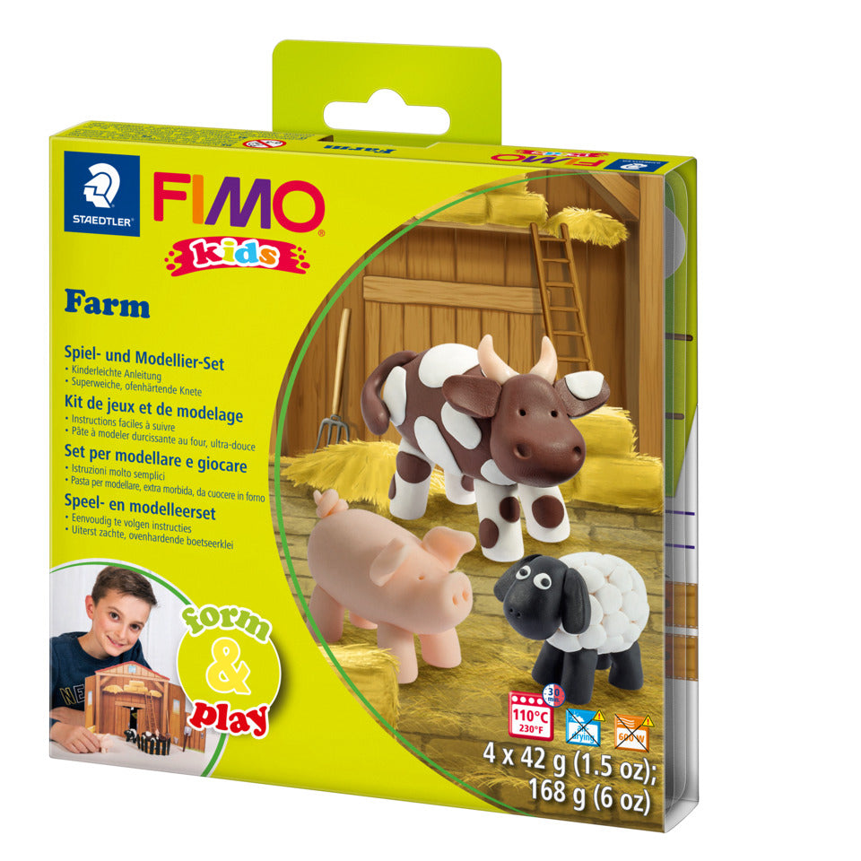 Modelliermasse FIMO® Kids Form & Play "farm" STAEDTLER 803401LY STAEDTLER 803401LY Form&Play