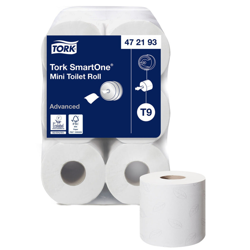 Toilettenpapier SmartOne® System T9, 2-lagig, 12 Rollen, weiß TORK 472193 TORK 472193 Sys.T9