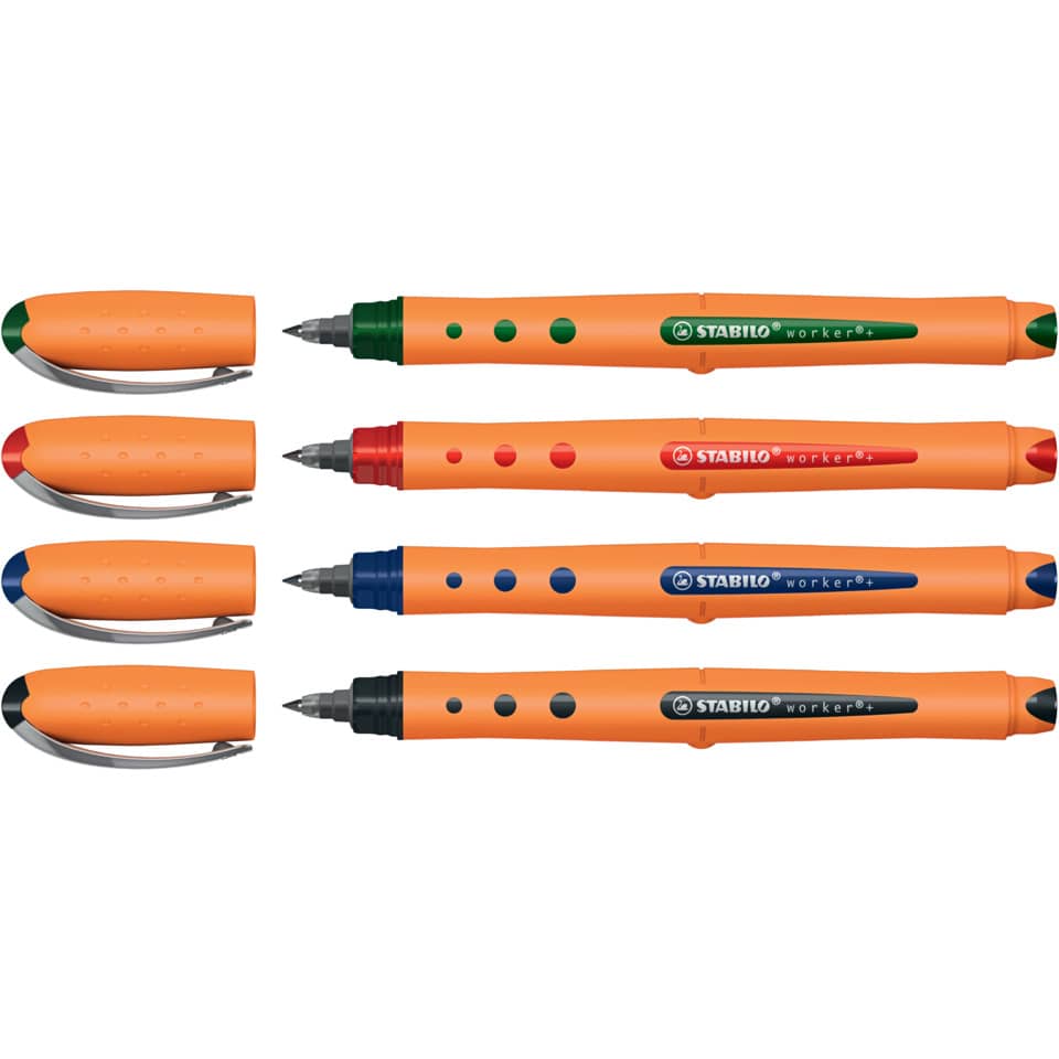 Tintenroller worker®+ fine, 0,3 mm, blau STABILO 2016/41 STABILO 2016/41  0.3mm