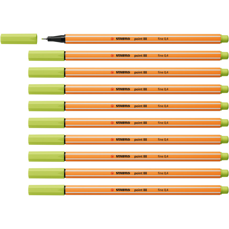 Fineliner point 88®, 0,4 mm, limettengrün STABILO 88/14