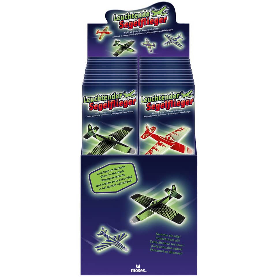 Segelflieger Glow in the dark, sortiert MOSES 38134 MOSES 38134 Styropor