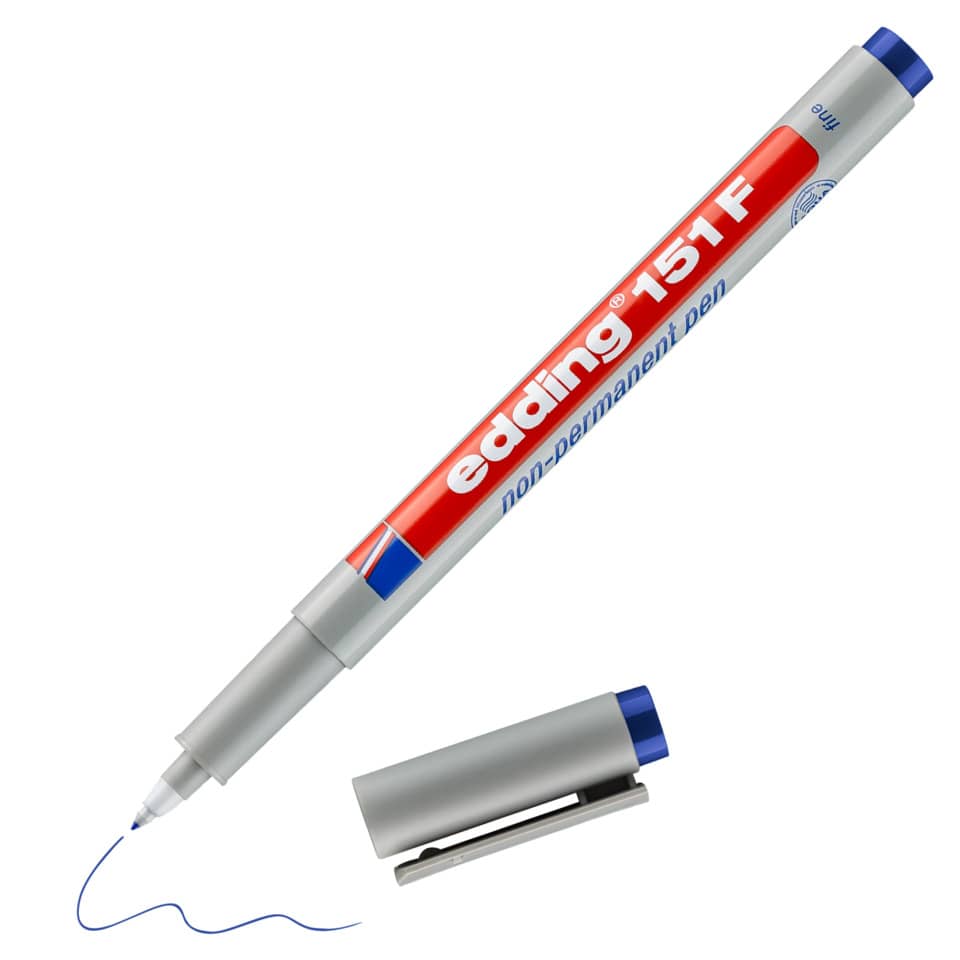 Folienstift 151F non-permanent, 0,6mm, blau EDDING 151 003 EDDING 151 003 non permanent