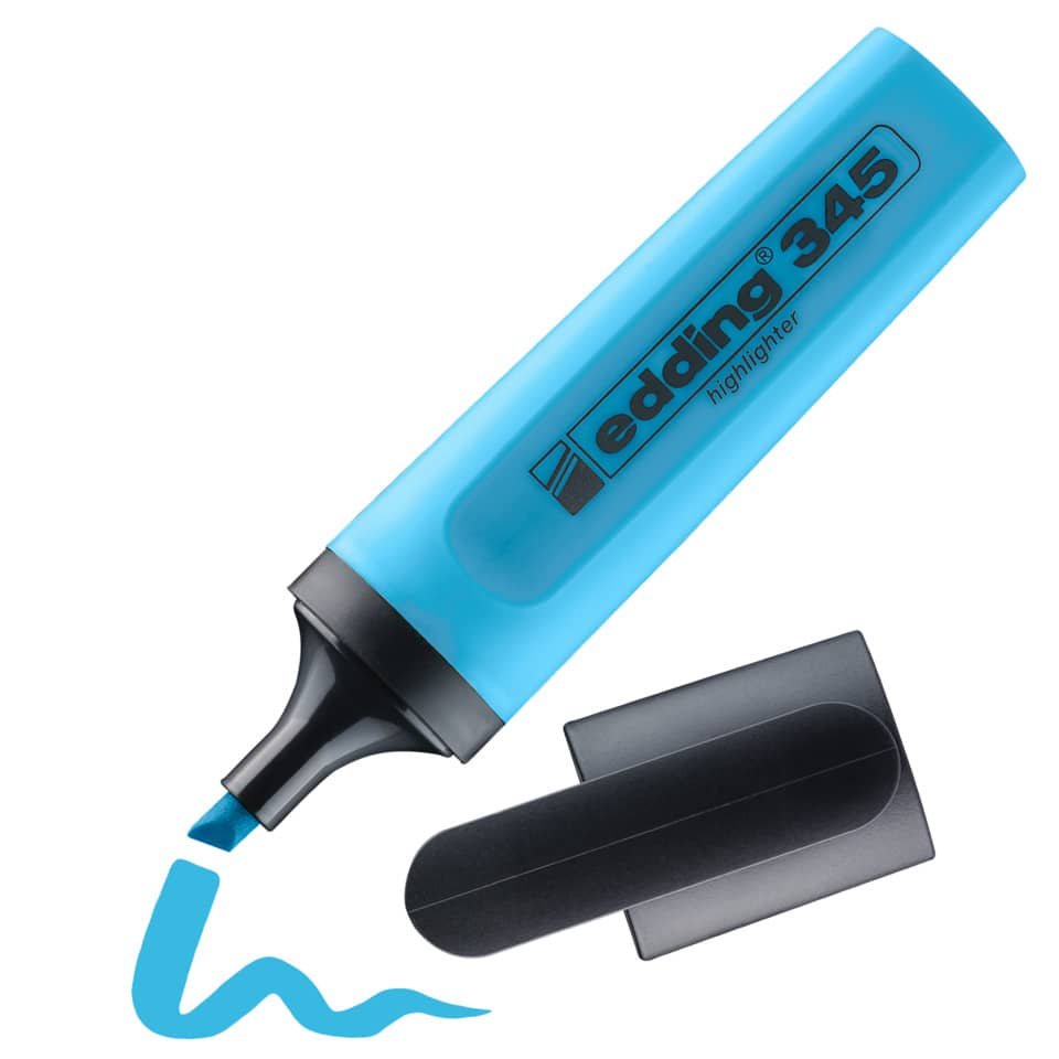 Textmarker 345, 2-5mm, hellblau EDDING 345-010