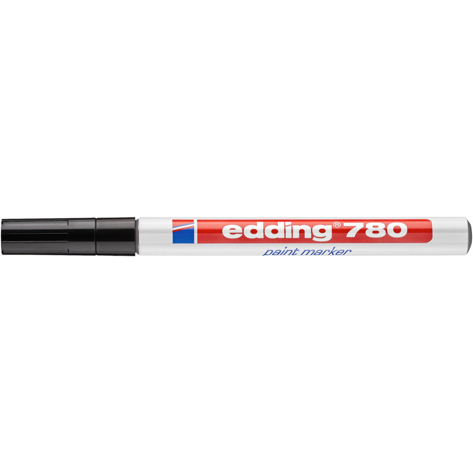 Lackmarker 780, 0,8mm, Rundspitze, schwarz EDDING 4780001 EDDING 780-001  metallgef. Rundspitze