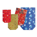 Weihnachts-Flaschentragetasche, 36x12x10cm, sortiert  4504-0099 4504-0099 12x36x8cm f.Sektflasche