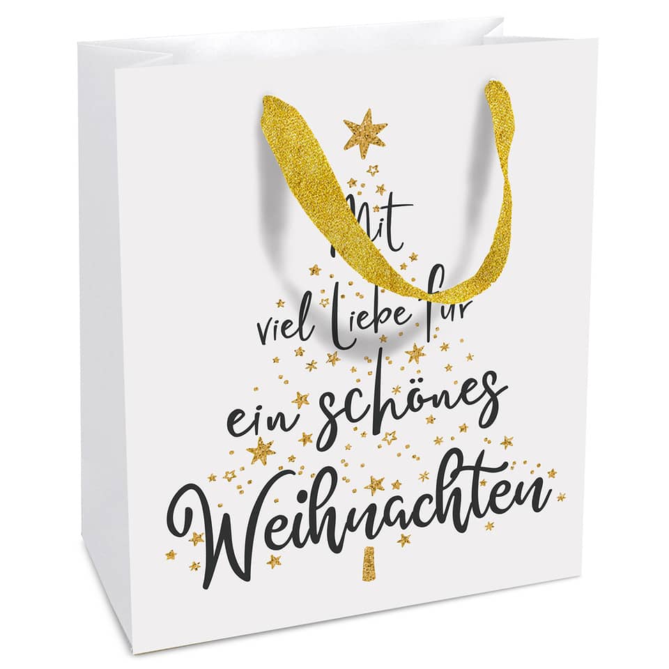 Weihn.Geschenktragetasche Mit Euch  21x18x8cm BRAUN+COMPANY 1682-22537 BRAUN COMPANY 1682-22537 21x18x8cm