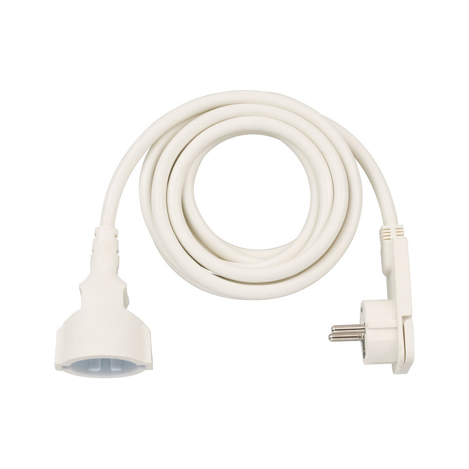 Verlängerungskabel PVC, 3m, weiß BRENNENSTUHL 1168980230 BRENNENSTUHL 1168980230 Flachstecker