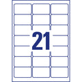 Adress-Etiketten, 63,5x38,1mm, 525 Stück, transparent AVERY ZWECKFORM L7560-25 ZWECKFORM L7560-25  525St
