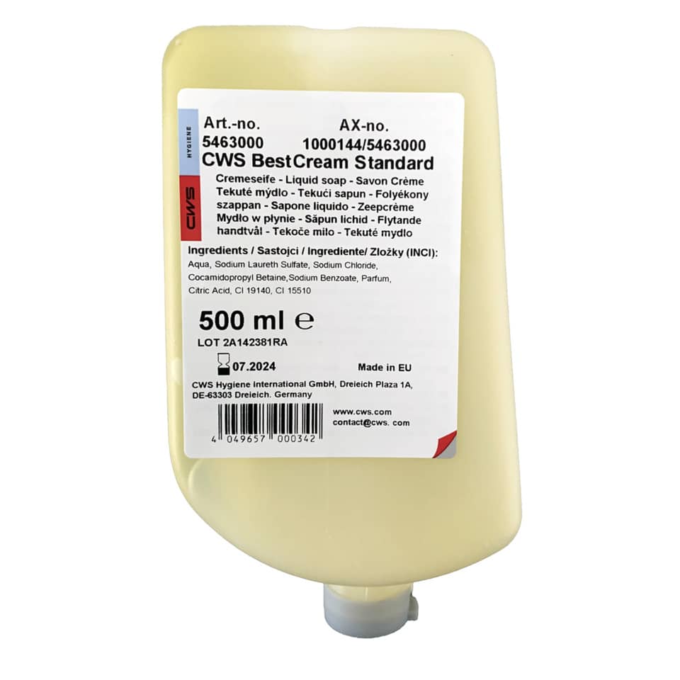 Flüssigseife Zitrusduft, 500 ml, gelb CWS 137002204 CWS 2036198/5463000 Best Cream Standard