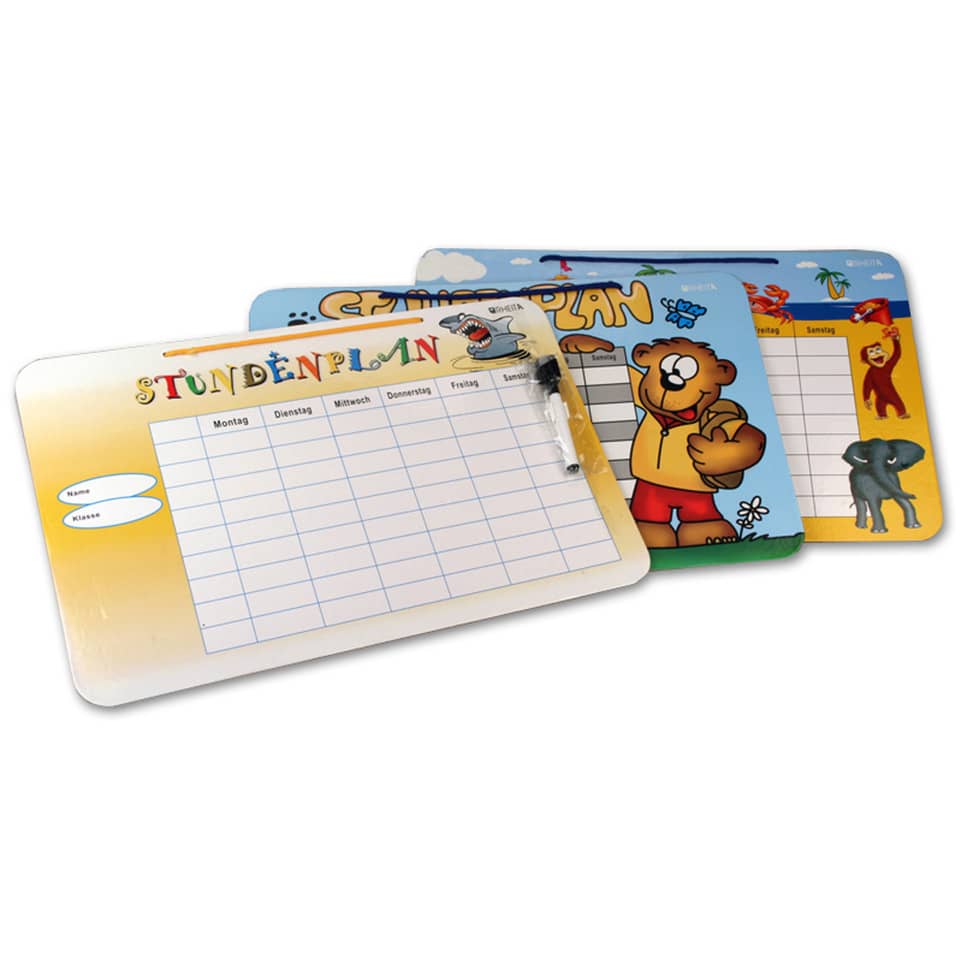 Stundenplan mit Stift, abwischbar, sortiert RHEITA 9569-1 RHEITA 9569-1 abwischbar