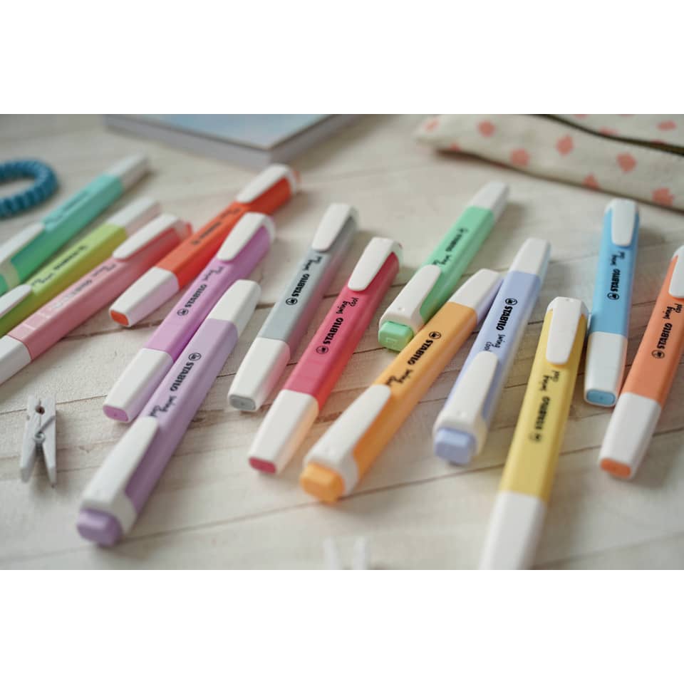 Textmarker swing® cool Pastel, 1-4mm, seidengrau STABILO 275/194-8 STABILO 275/194-8 Swing Cool Pastell