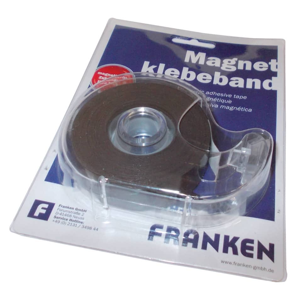 Magnetband selbstklebend, Abroller, 19 x 8000 mm, schwarz FRANKEN MBS19 FRANKEN MBS19 19x03mm