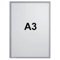 Dokumentenhalter X-tra!Line, A3, magnetisch, matt, grau FRANKEN ITS A3M 12 FRANKEN ITSA3M12 magnetisch