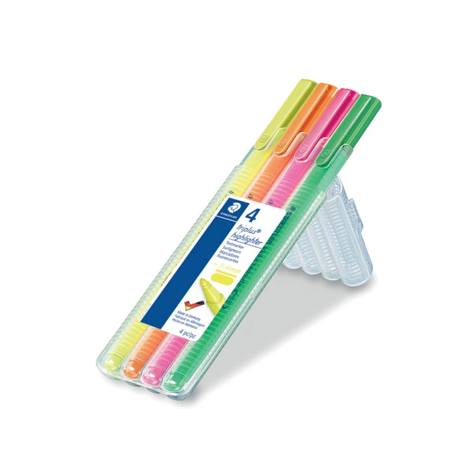 Textmarker triplus® textsurfer®, 4 Farben STAEDTLER 362 SB4 STAEDTLER 362SB4 Textsurfer