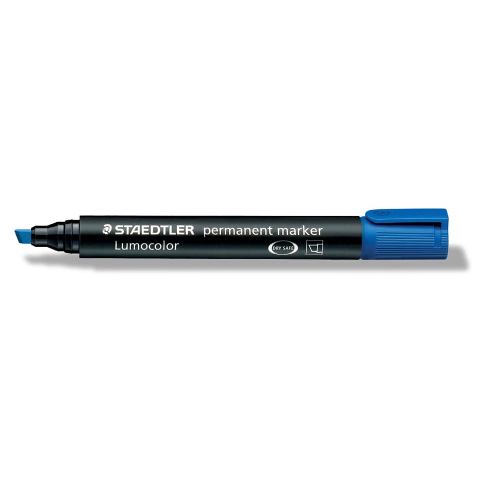 Permanentmarker Lumocolor®, Keilspitze, nachfüllbar, 2-5 mm, blau STAEDTLER 350-3 STAEDTLER 350-3 Keilsp. 2-5mm