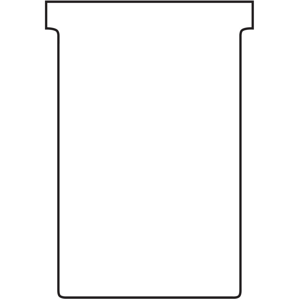 T-Karte, Größe 1, Altpapier, 17 x 47 mm, 100 Stück, weiß FRANKEN TK109 FRANKEN TK109  55x15mm 100St