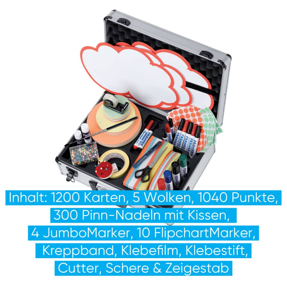 Moderationskoffer Profi, Aluminium, 2567 Teile, silber FRANKEN UMK
