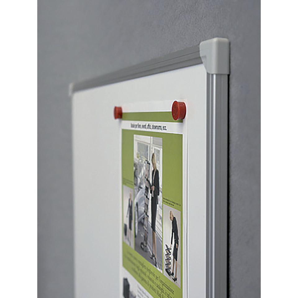 Whiteboard U-Act!Line® Emaille, Aluminiumahmen, 600 x 450 mm, weiß FRANKEN SC924560