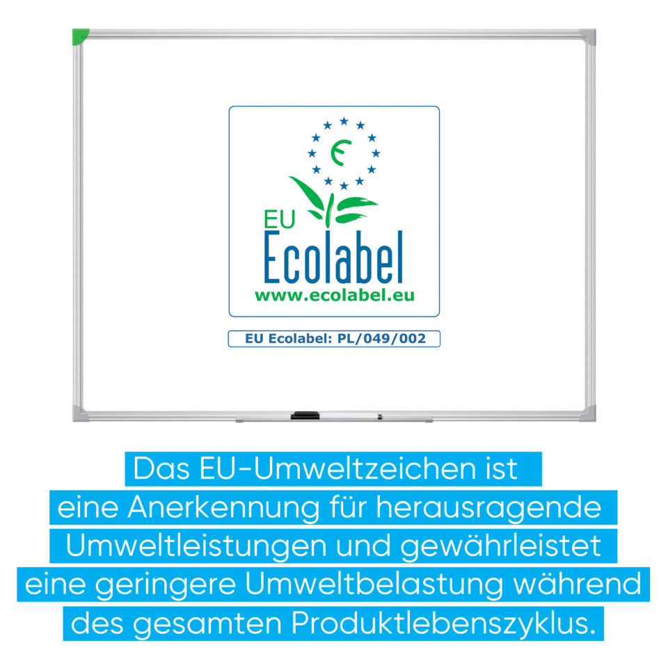 Whiteboard U-Act!Line® Emaille, Aluminiumahmen, 600 x 450 mm, weiß FRANKEN SC924560