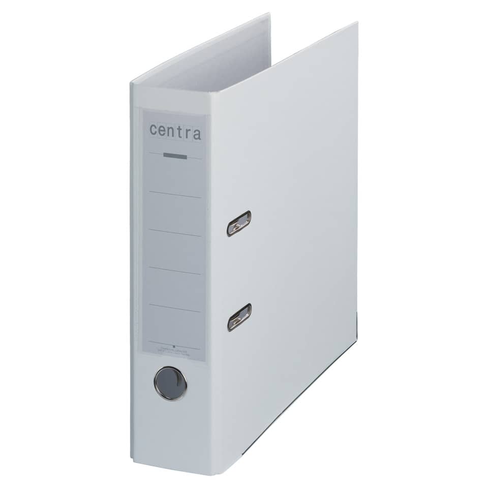 Ordner Plastik Chromos, mit Schlitzen, A4, 80 mm, weiß CENTRA 230137