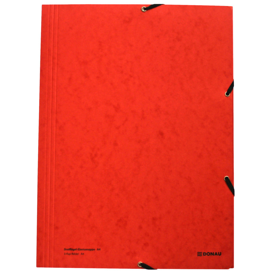 Gummizugmappe, A4, Pressspan, rot DONAU 8643119-04 DONAU 8643119-04 Pressspan