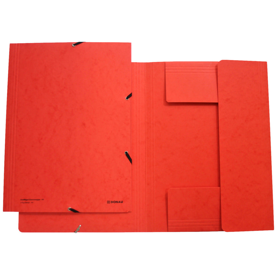 Gummizugmappe, A4, Pressspan, rot DONAU 8643119-04 DONAU 8643119-04 Pressspan
