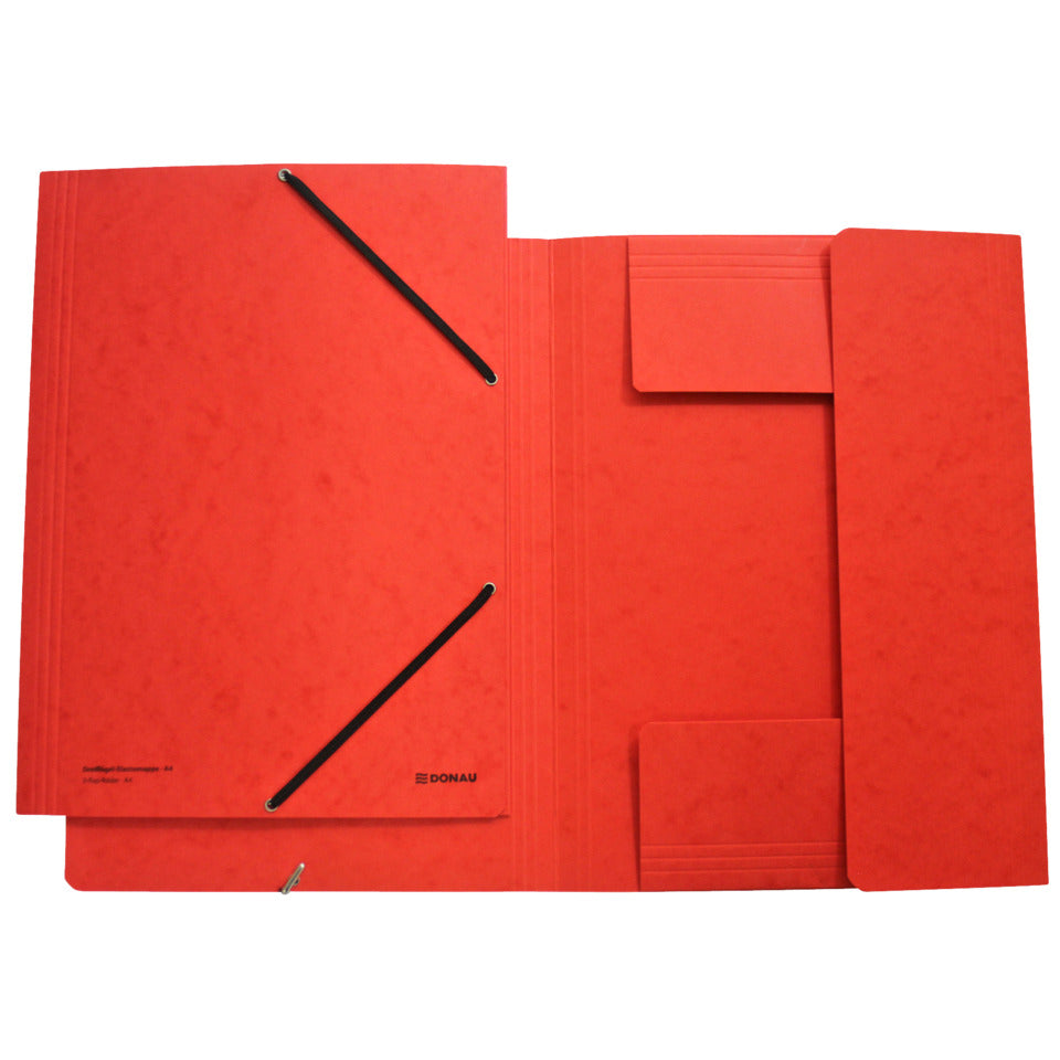 Gummizugmappe, A4, Pressspan, rot DONAU 8643119-04 DONAU 8643119-04 Pressspan