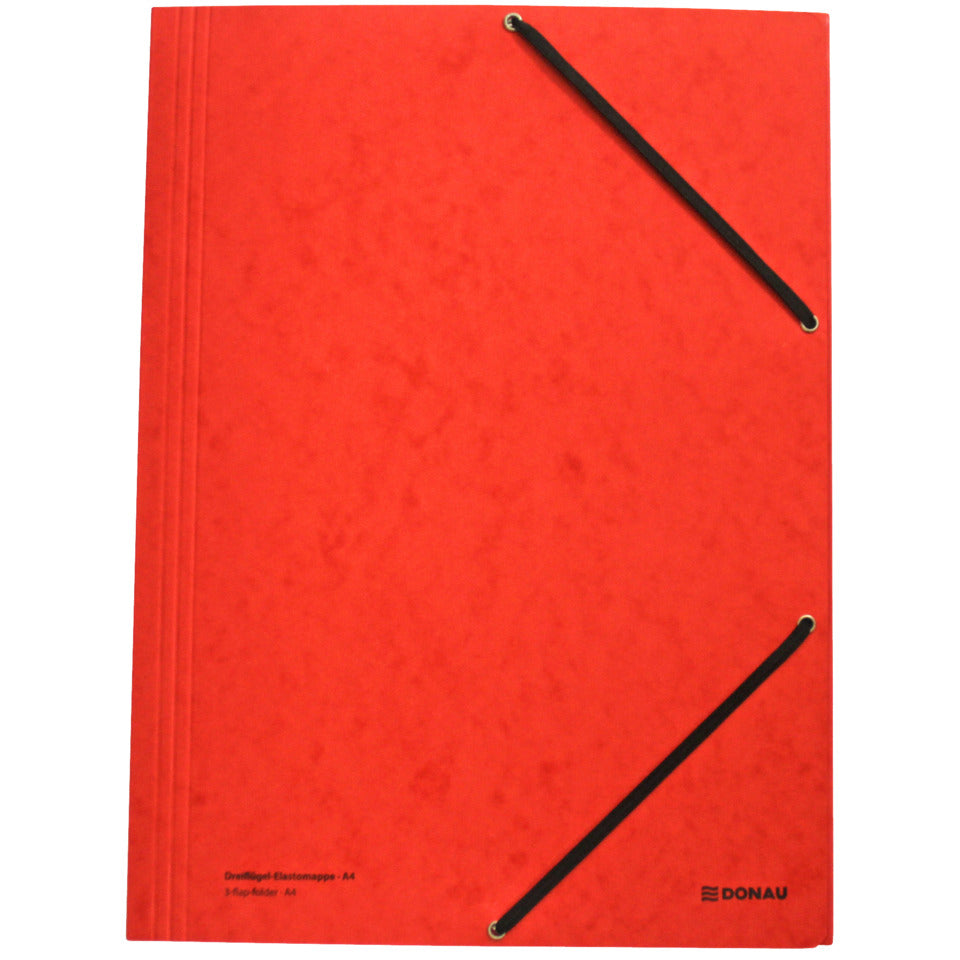 Gummizugmappe, A4, Pressspan, rot DONAU 8643119-04 DONAU 8643119-04 Pressspan