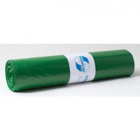 Müllsack Recycling - 120 Liter, grün, 25 Stück, Recycling-LDPE