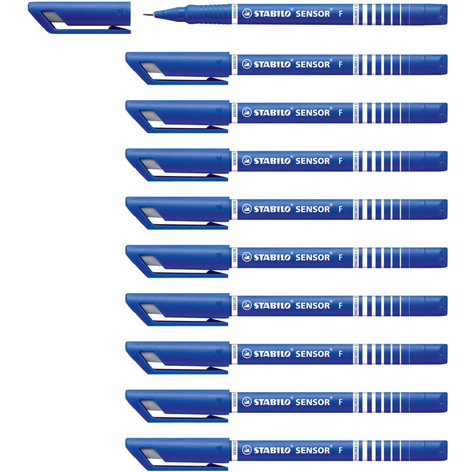 Fineliner SENSOR® fine, 0,3 mm, blau STABILO 189/41
