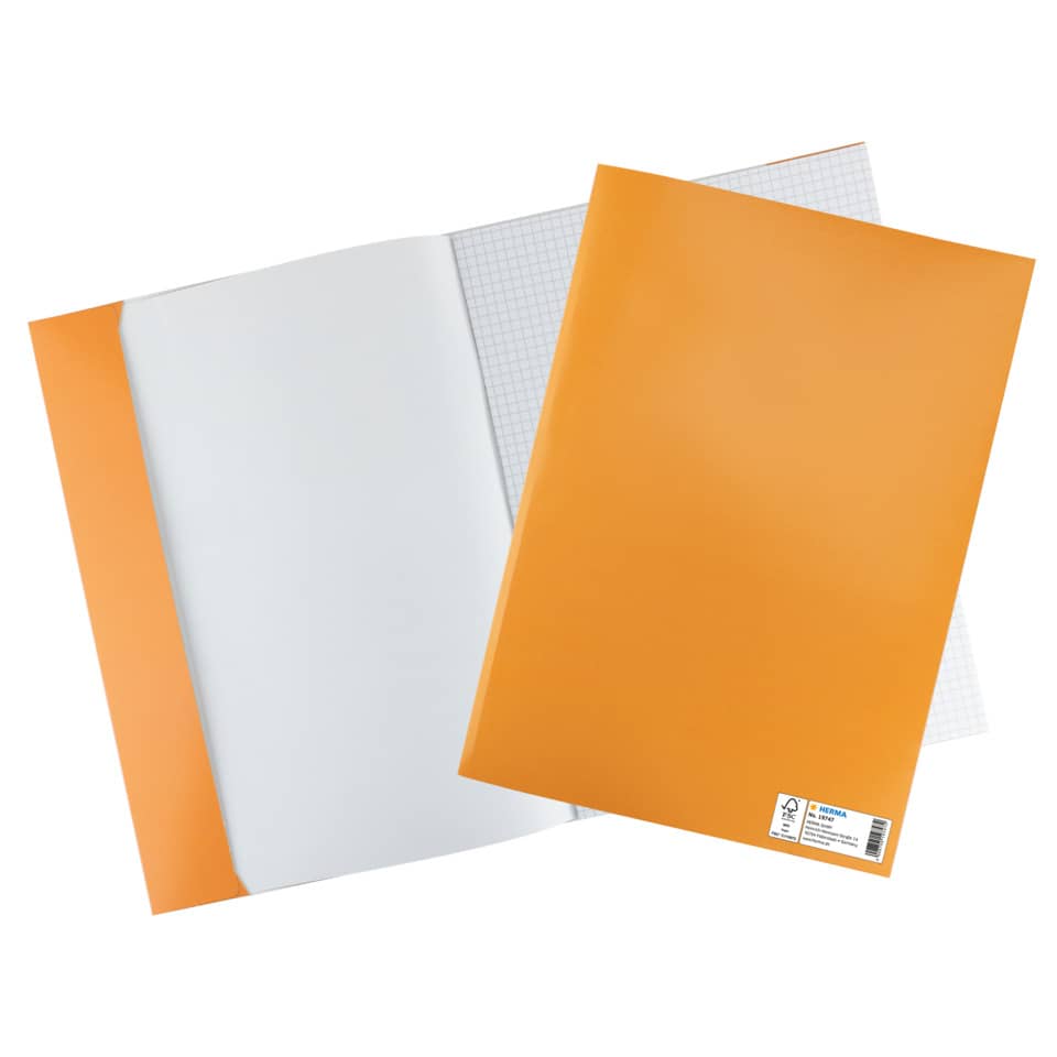 Heftschoner A4, Karton, orange HERMA 19747
