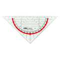 Geometrie-Dreieck 16cm glasklar rot hinterlegt M+R 723170040