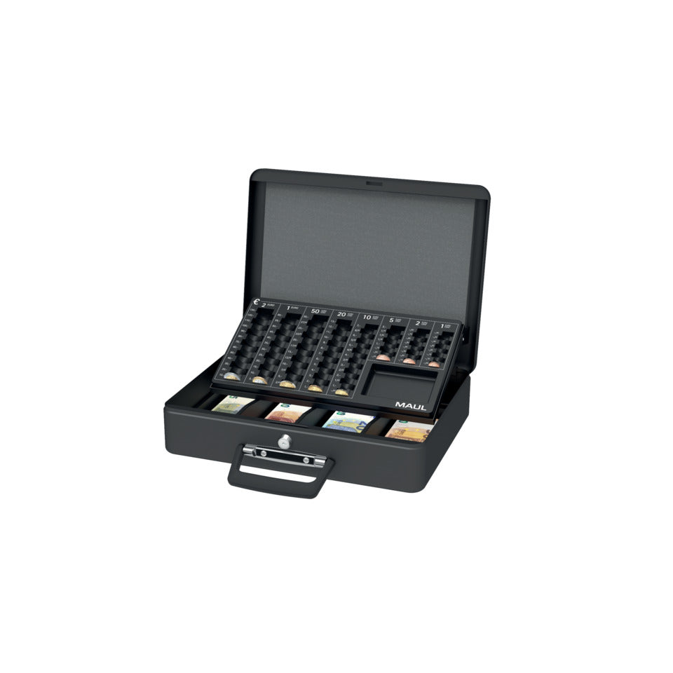 Geldkassette Schaumstoff-Polster Zähleinsatz 28.2 x 37.3 x 11.6 cm schwarz MAUL 5631690 MAUL 56316 90