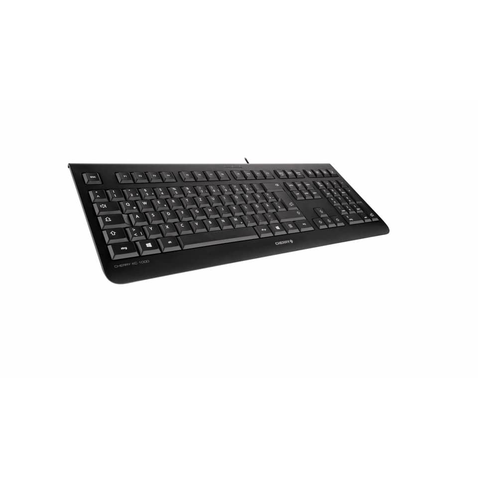 Tastatur KC 1000, kabelgebunden, deutsch, schwarz CHERRY JK-0800DE-2 CHERRY 132236/JK-0800DE-2