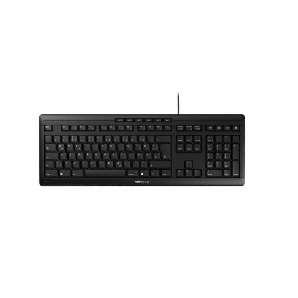 Tastatur Stream, kabelgebunden, deutsch, schwarz CHERRY JK-8500DE-2 CHERRY 320070/JK-8500DE-2 Corded
