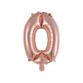 Folienballon Mini, Zahl 0, 35cm, rose  9909698 9909698 41cm