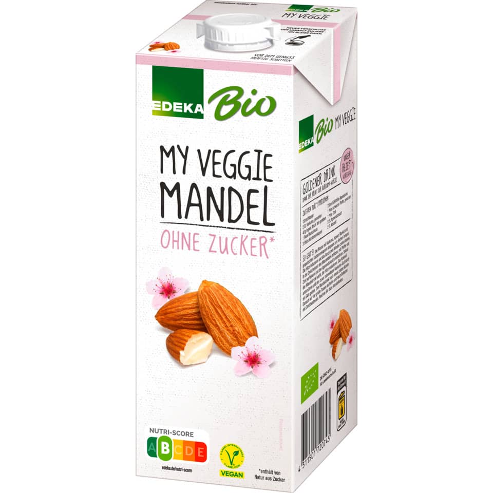 Bio Mandeldrink ungesüßt vegan, 1L EDEKA 4745774002 EDEKA 4745774002 vegan